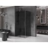 Mexen Velar klizna tuš kabina klizna 120 x 85 cm, grafit, gun gray brušeni - 871-120-085-41-66
