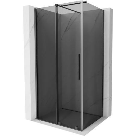 Mexen Velar klizna tuš kabina klizna 120 x 85 cm, grafit, gun gray brušeni - 871-120-085-41-66