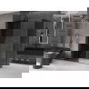 Mexen Velar schuifdouchecabine 130 x 75 cm, grafiet, geborsteld gun grijs - 871-130-075-41-66