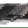 Mexen Velar schuifdouchecabine 130 x 75 cm, grafiet, geborsteld gun grijs - 871-130-075-41-66