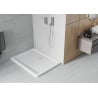 Mexen Flat rectangular slim shower tray 140 x 100 cm, white, chrome trap - 40101014