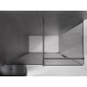 Mexen Velar sliding shower enclosure 150 x 75 cm, graphite, brushed gun gray - 871-150-075-41-66
