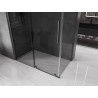 Mexen Velar klizna tuš kabina klizna 160 x 90 cm, grafit, četkana siva pištolja - 871-160-090-41-66