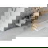 Mexen Flat brodzik kwadratowy slim 100 x 100 cm, biały, syfon chrom - 40101010