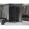 Mexen Velar klizna kabina koja se pomiče 140 x 90 cm, grafit, crna - 871-140-090-41-70