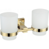 Mexen Vane doble portacepillos, dorado - 7020952-50