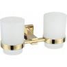 Mexen Vane dubbele tandenborstelbeker, goud - 7020952-50