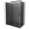 Mexen Velar schuifdouchecabine 130 x 70 cm, grafiet, zwart - 871-130-070-41-70