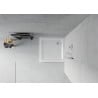 Mexen Flat vierkante douchebak slim 80 x 80 cm, wit, chroom sifon - 40108080