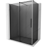 Mexen Velar sliding shower cabin 150 x 70 cm, graphite, black - 871-150-070-41-70