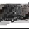 Mexen Velar schuifdouchecabine 140 x 85 cm, grafiet, zwart - 871-140-085-41-70