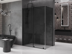 Mexen Velar lükanddušškabiin 150 x 80 cm, grafiit, must - 871-150-080-41-70