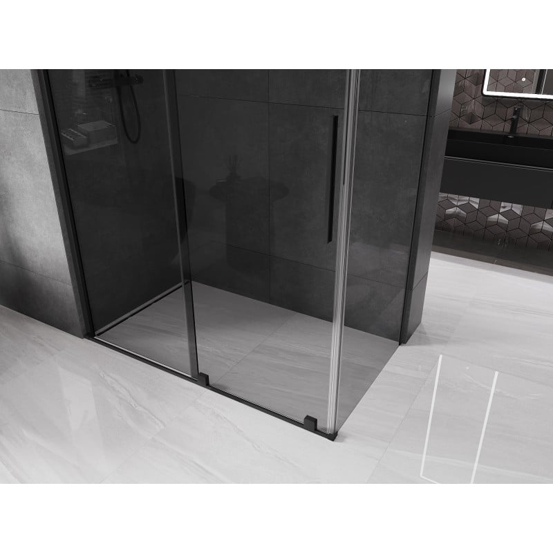 Mexen Velar kabina prysznicowa rozsuwana 160 x 90 cm, grafit, czarna - 871-160-090-41-70