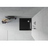 Mexen Flat vierkante douchebak slim 90 x 90 cm, zwart, sifon chroom - 40709090