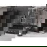 Mexen Velar Duschkabine verschiebbar 120 x 90 cm, graphit, schwarz - 871-120-090-41-70