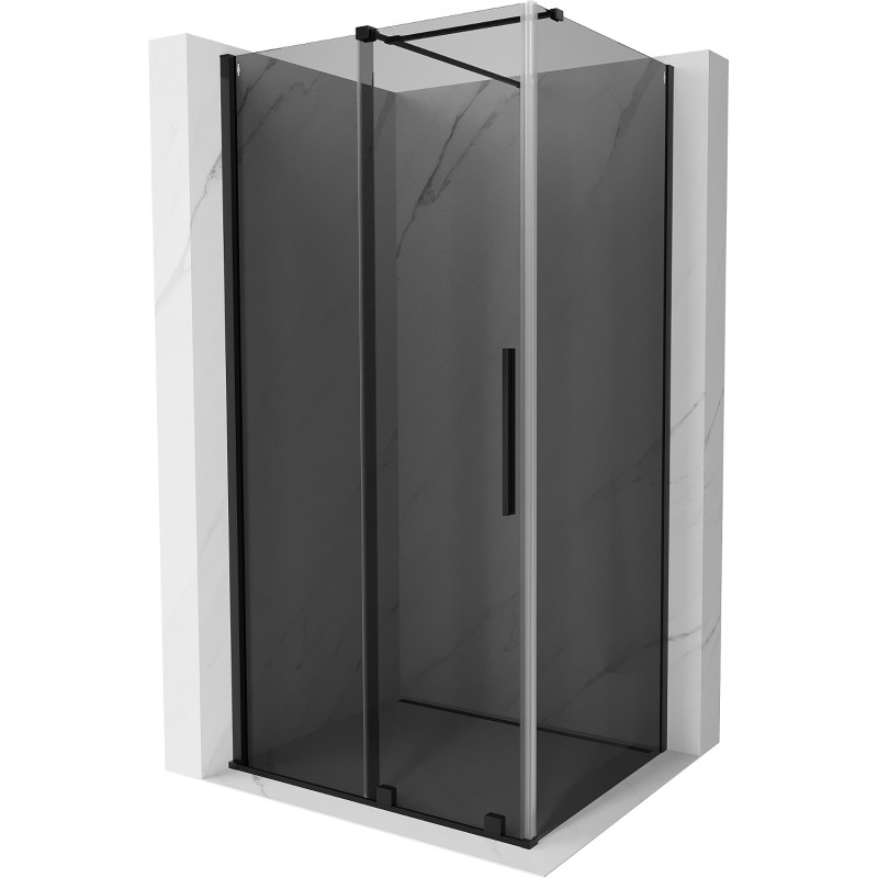 Mexen Velar klizna tuš kabina klizna 110 x 100 cm, grafit, crna - 871-110-100-41-70