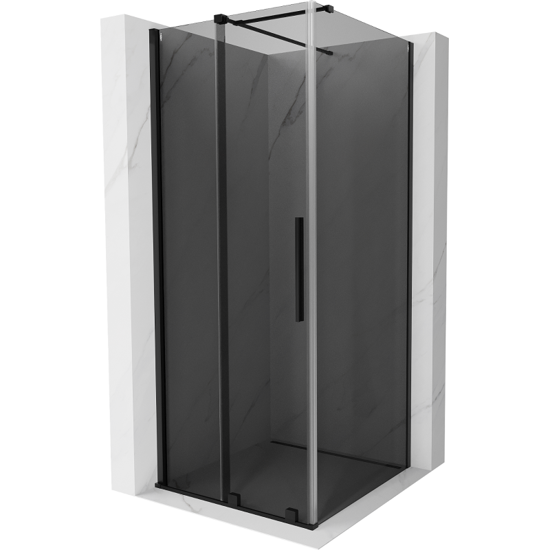 Mexen Velar Duschkabine schiebbar 120 x 120 cm, Graphit, schwarz - 871-120-120-41-70