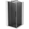 Mexen Velar schuifbare douchecabine 100 x 100 cm, grafiet, zwart - 871-100-100-41-70