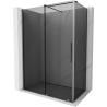 Mexen Velar schuifdouchecabine 140 x 70 cm, grafiet, gun metal - 871-140-070-41-95