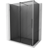 Mexen Velar sliding shower cabin 140 x 70 cm, graphite, gun metal - 871-140-070-41-95
