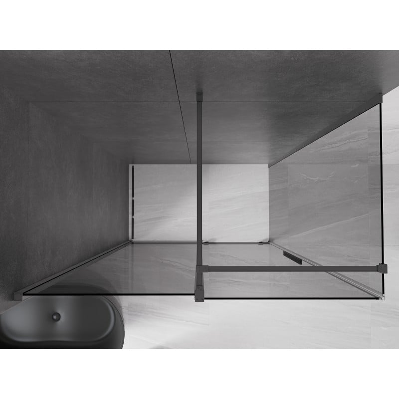 Mexen Velar kabina prysznicowa rozsuwana 140 x 70 cm, grafit, gun metal - 871-140-070-41-95
