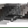 Mexen Velar Duschkabine 150 x 85 cm, Graphit, Gun Metal - 871-150-085-41-95