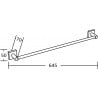 Mexen Rufo handdoekenrek, chroom - 7050924-00