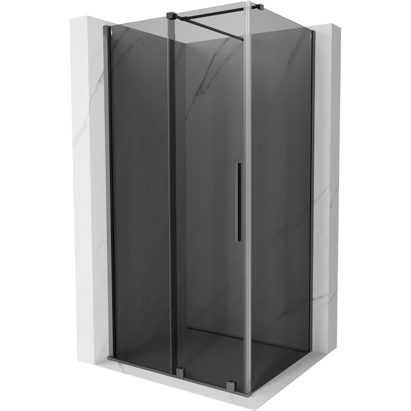 Mexen Velar kabina prysznicowa rozsuwana 130 x 80 cm, grafit, gun metal - 871-130-080-41-95