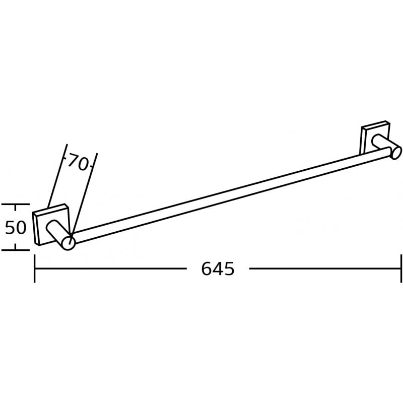 Mexen Rufo käsipyyheteline, kultainen - 7050924-50