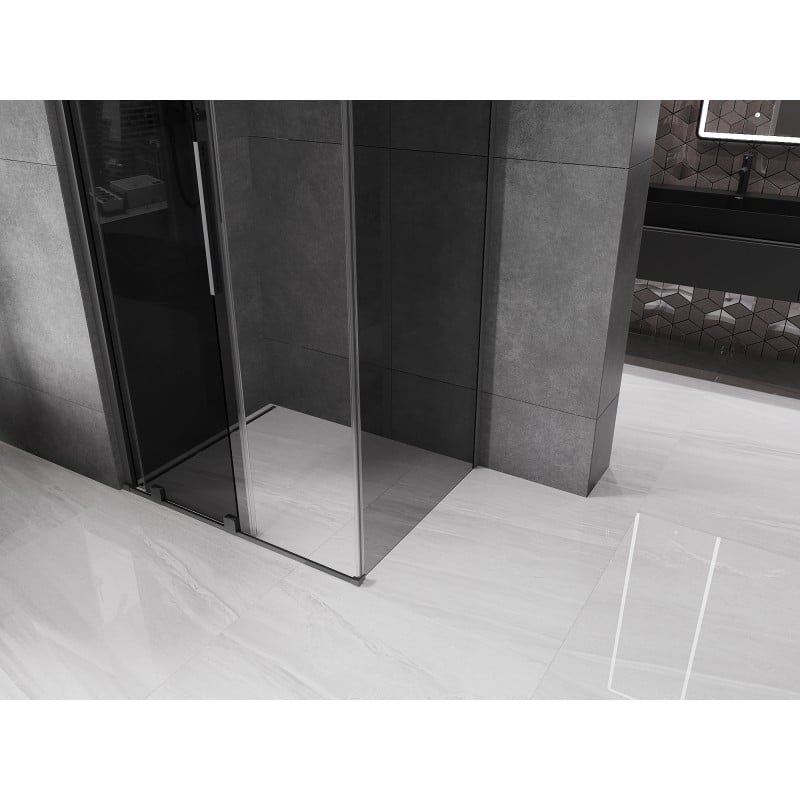 Mexen Velar cabine de duche deslizante 90 x 70 cm, grafite, gun metal - 871-090-070-41-95