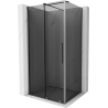 Mexen Velar sliding shower cabin 110 x 70 cm, graphite, gun metal - 871-110-070-41-95