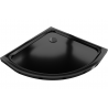Mexen Flat poolringikujuline dušialus slim 70 x 70 cm, must, sifoon must - 41707070B