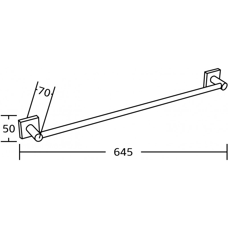 Mexen Rufo Handdicher Hanger, schwaarz - 7050924-70