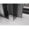 Mexen Velar Duschkabine verschiebbar 100 x 80 cm, Graphit, gebürstetes Nickel - 871-100-080-41-97