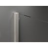 Mexen Velar sliding shower cabin 90 x 85 cm, graphite, brushed nickel - 871-090-085-41-97