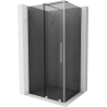 Mexen Velar schuifdouchecabine 110 x 70 cm, grafiet, geborsteld nikkel - 871-110-070-41-97