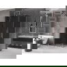 Mexen Velar schuifdouchecabine 110 x 70 cm, grafiet, geborsteld nikkel - 871-110-070-41-97