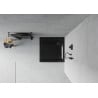 Mexen Flat slim square shower tray 80 x 80 cm, black, black siphon - 40708080B