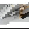 Mexen Flat receveur de douche carré slim 90 x 90 cm, noir, siphon doré - 40709090G
