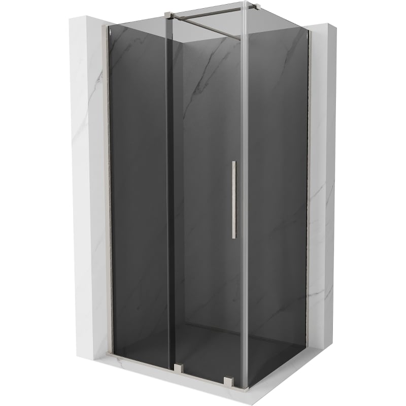Mexen Velar liuglev dušikabiin 130 x 100 cm, grafiit, harjatud nikkel - 871-130-100-41-97