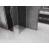 Mexen Velar sliding shower enclosure 120 x 120 cm, graphite, brushed nickel - 871-120-120-41-97