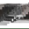 Mexen Velar schuifdouchecabine 140 x 70 cm, grafiet, geborsteld nikkel - 871-140-070-41-97