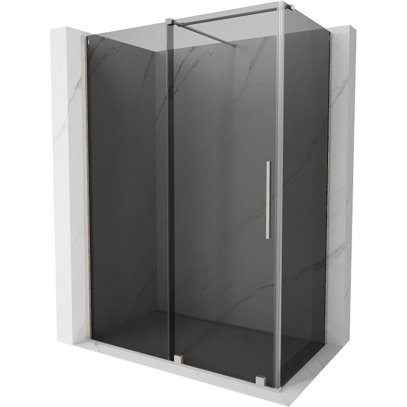 Mexen Velar lükand dušinurk 150 x 75 cm, grafiit, harjatud nikkel - 871-150-075-41-97