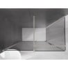 Mexen Velar sliding shower cabin 130 x 75 cm, graphite, brushed nickel - 871-130-075-41-97