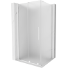 Mexen Velar schuifdouchecabine 120 x 80 cm, matglas, wit - 871-120-080-31-20