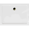 Mexen Flat slanke rechthoekige douchebak 110 x 70 cm, wit, gouden sifon - 40107011G