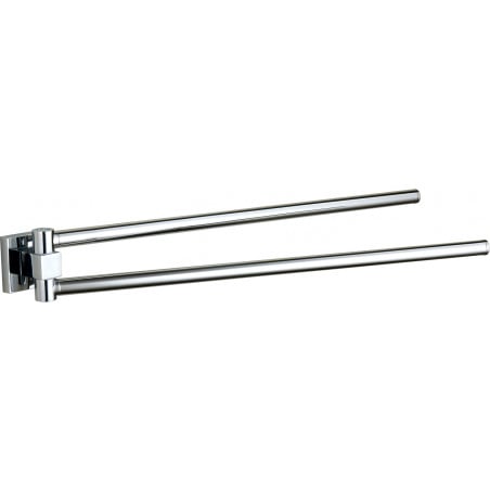 Mexen Rufo doble toallero giratorio, cromado - 7050925-00
