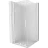 Mexen Velar liuguks dušinurk 90 x 90 cm, jäätunud, valge - 871-090-090-31-20