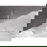 Mexen Velar Duschkabine verschiebbar 150 x 75 cm, gefrostet, weiß - 871-150-075-31-20