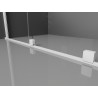 Mexen Velar liug-uksega dušinurk 150 x 85 cm, matt, valge - 871-150-085-31-20